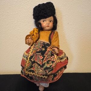 Vintage 1939 World’s Fair Sonya of Russia Composition Doll